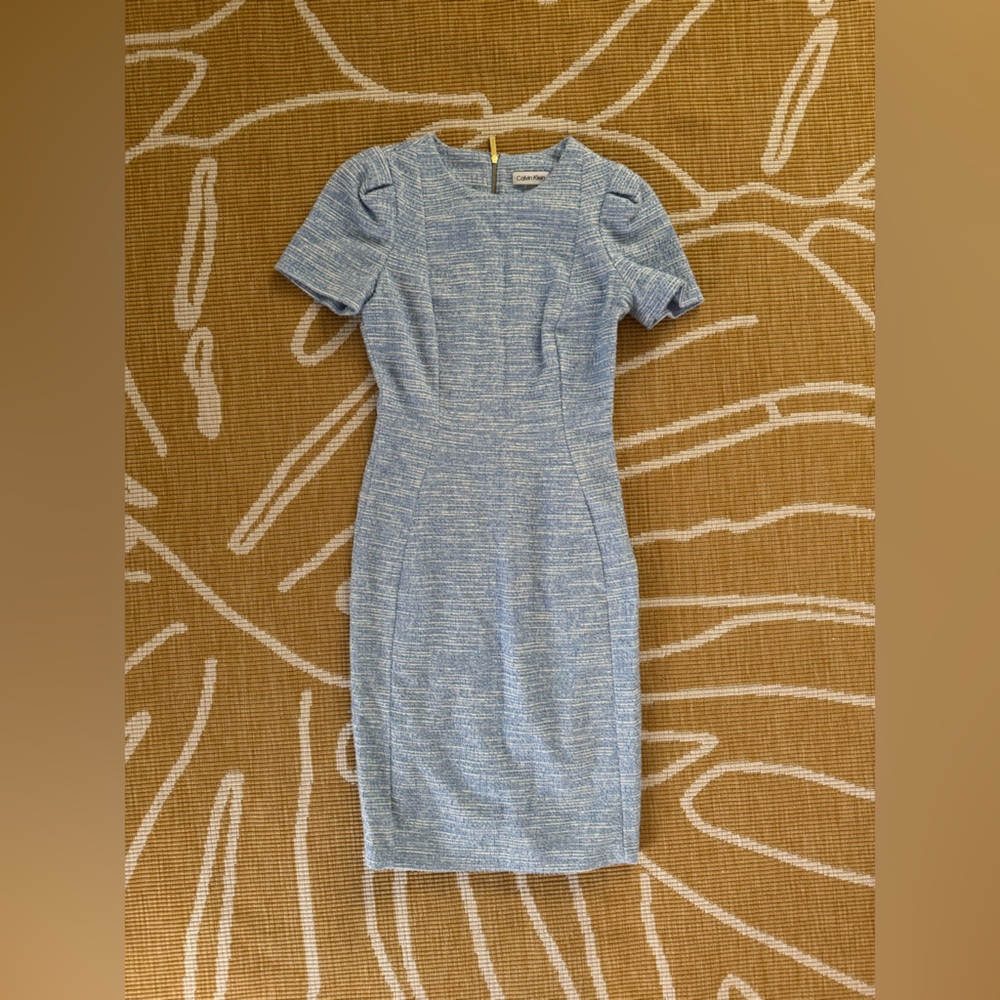 Calvin Klein Girls' Light Blue Heather Knit Skirt